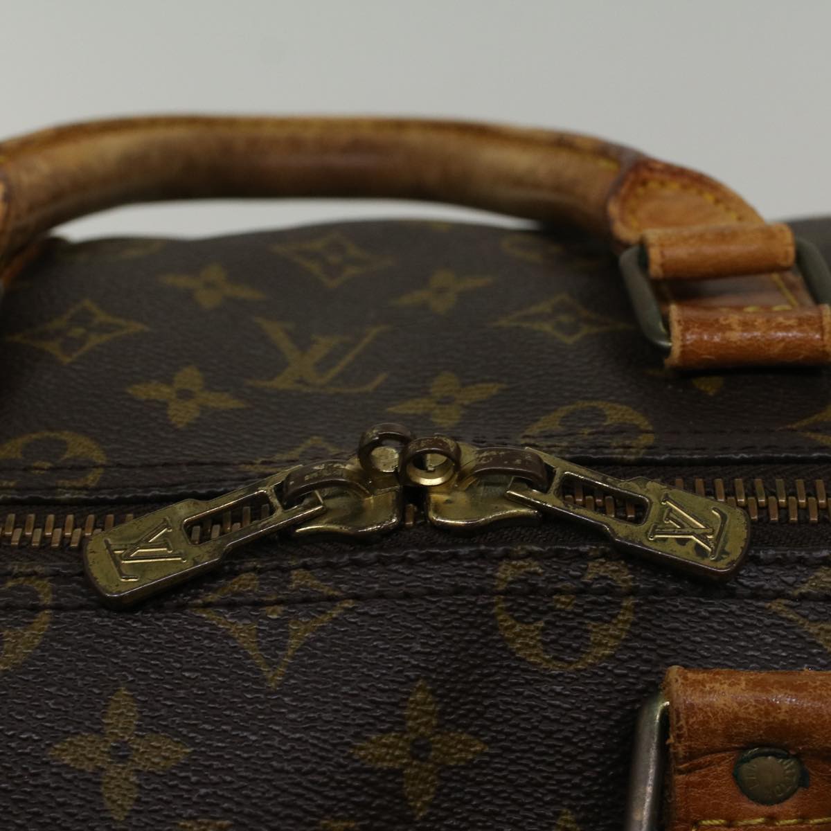 LOUIS VUITTON Monogram Keepall 55 Boston Bag M41424 LV 56989