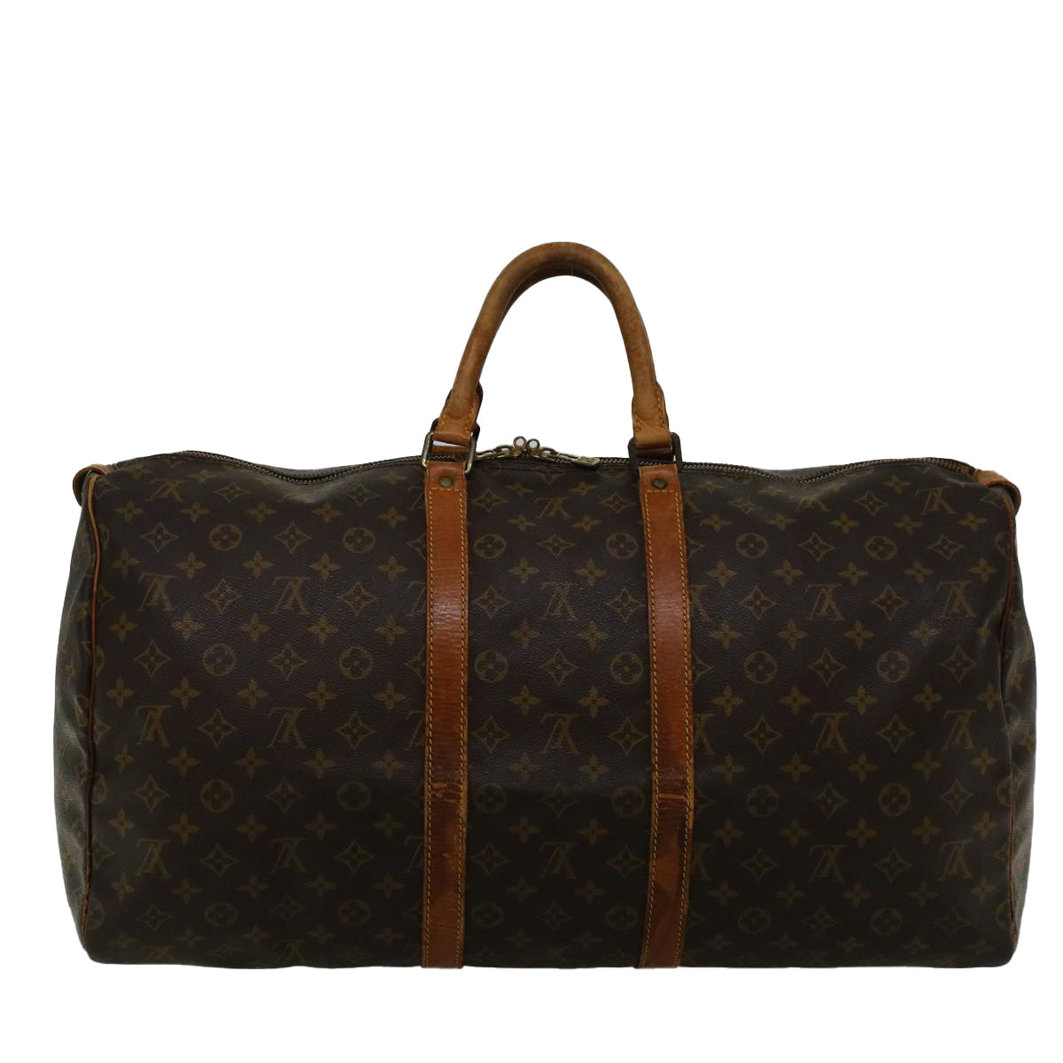 LOUIS VUITTON Monogram Keepall 55 Boston Bag M41424 LV 56989