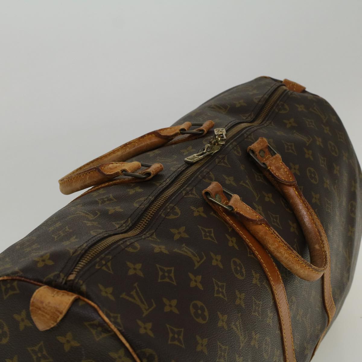 LOUIS VUITTON Monogram Keepall 55 Boston Bag M41424 LV 56989