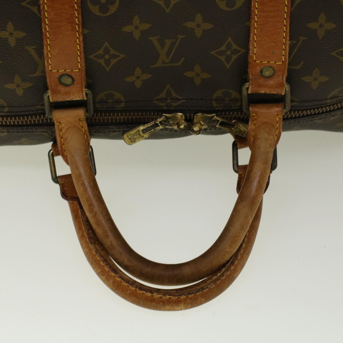 LOUIS VUITTON Monogram Keepall 55 Boston Bag M41424 LV 56989