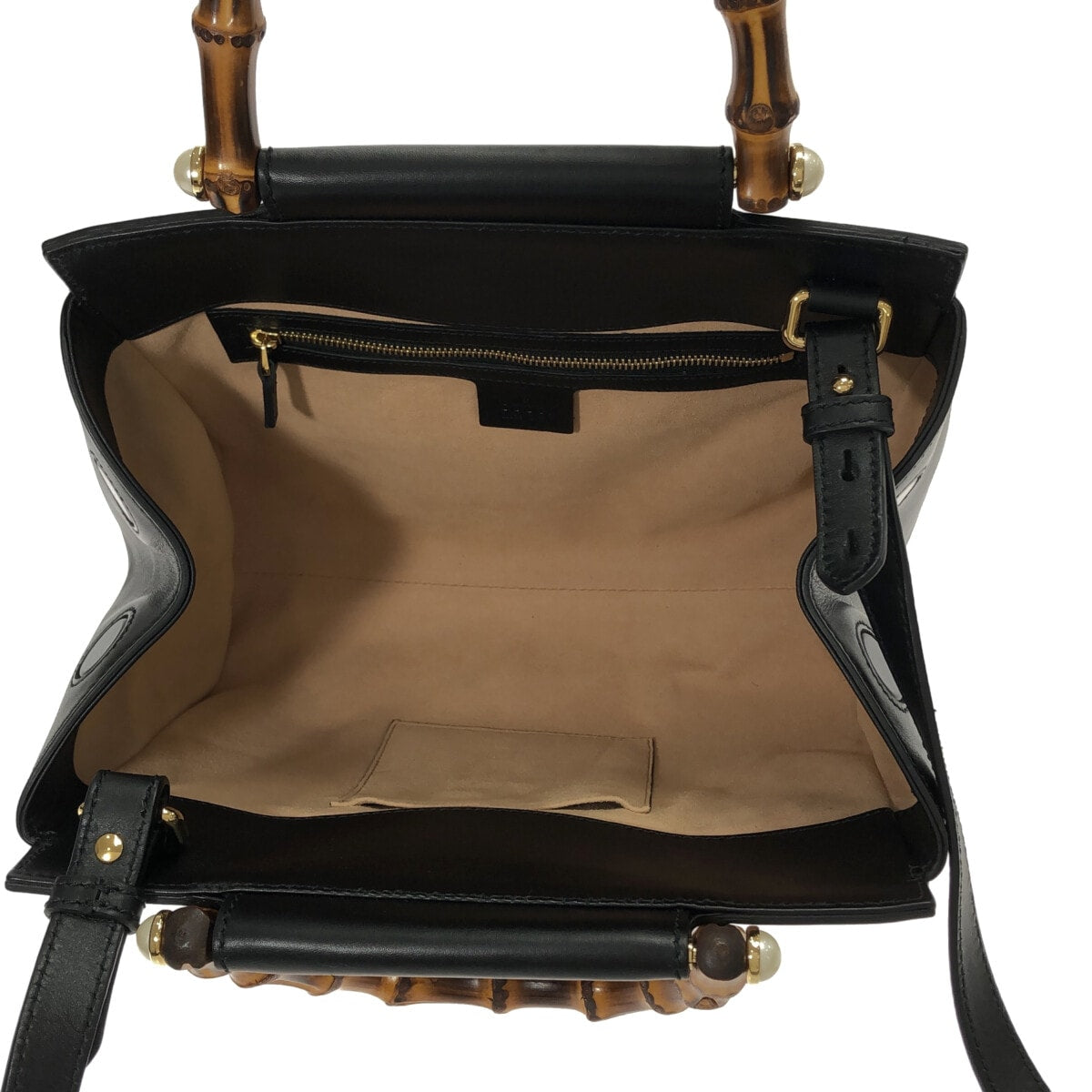 Gucci Bamboo  Leather Tote Bag