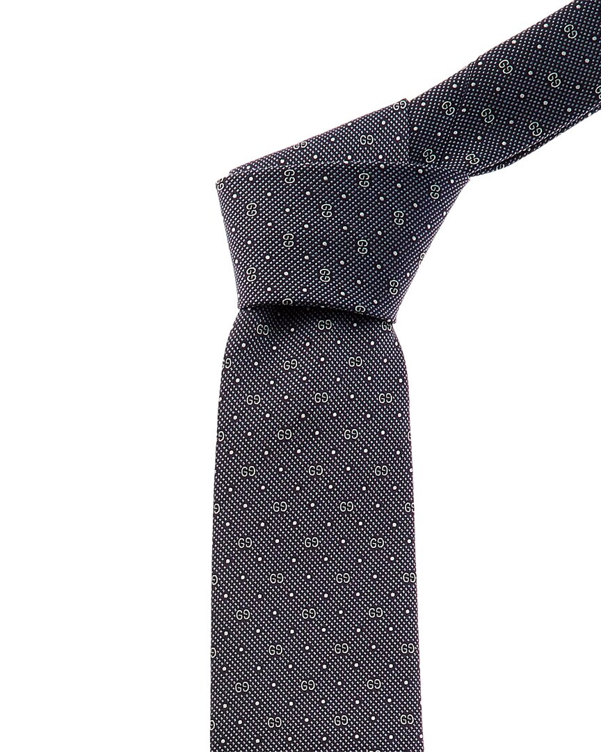 Gucci Navy GG Silk Tie
