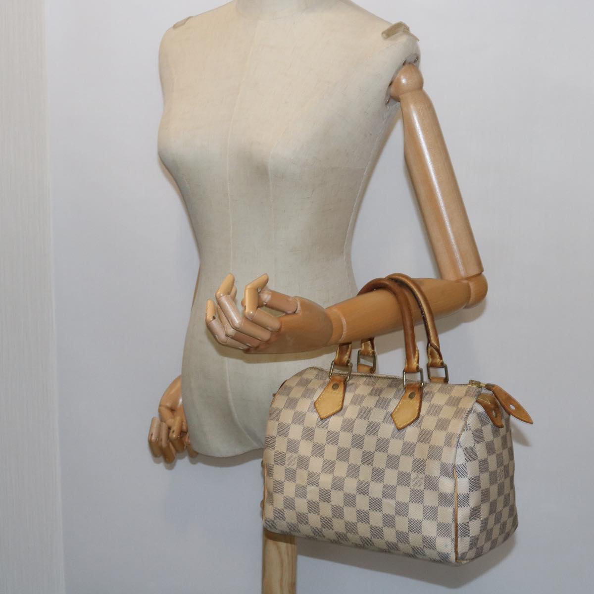 LOUIS VUITTON Damier Azur Speedy 25 Hand Bag N41534 LV 57004
