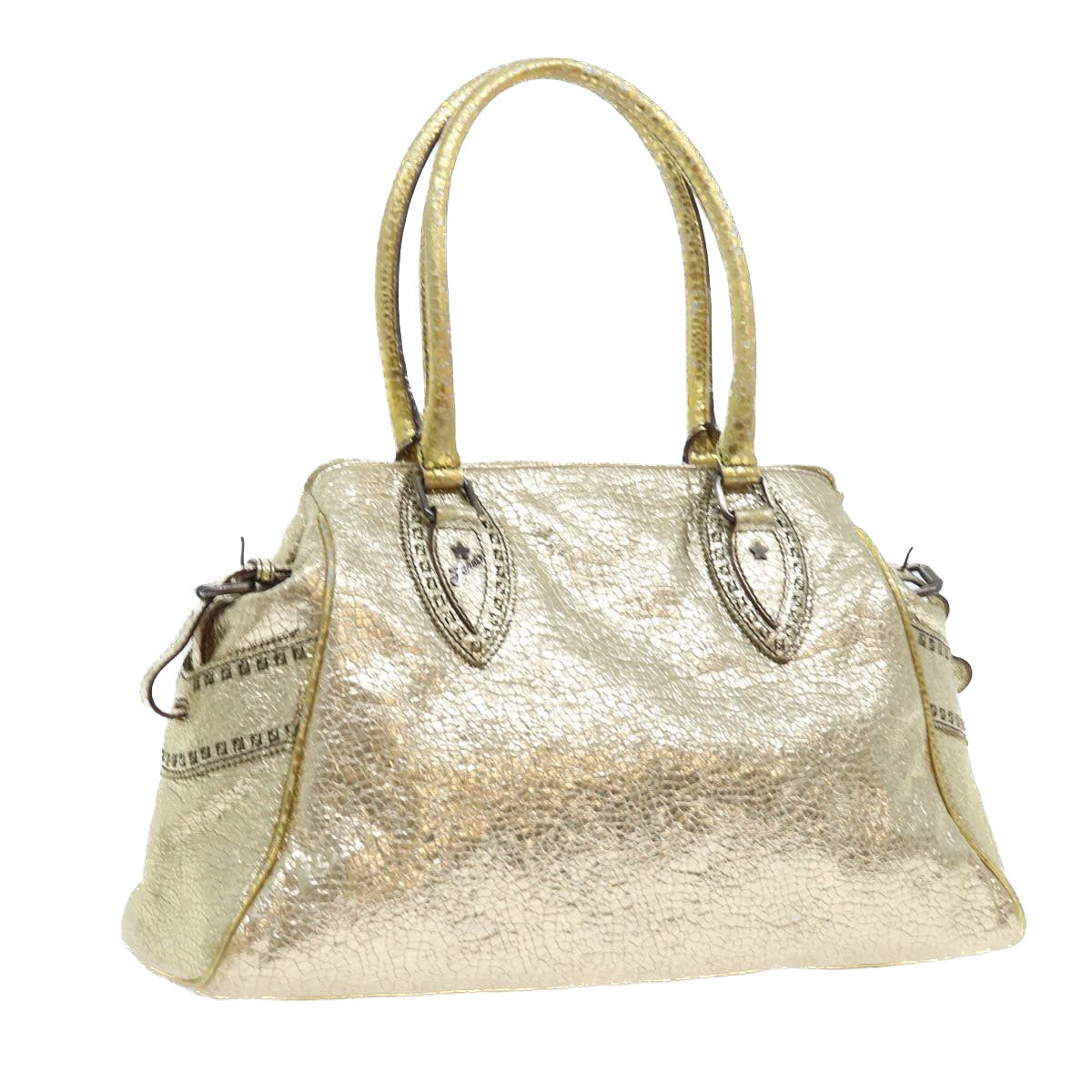 Luxury FendiTote Bag Leather Gold57038