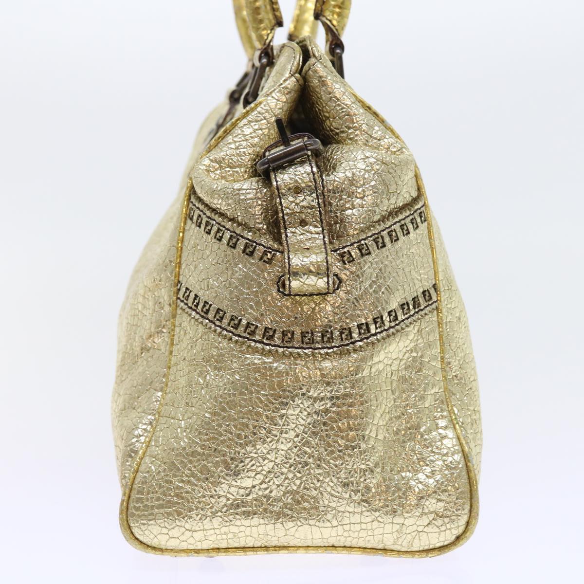 Luxury FendiTote Bag Leather Gold57038