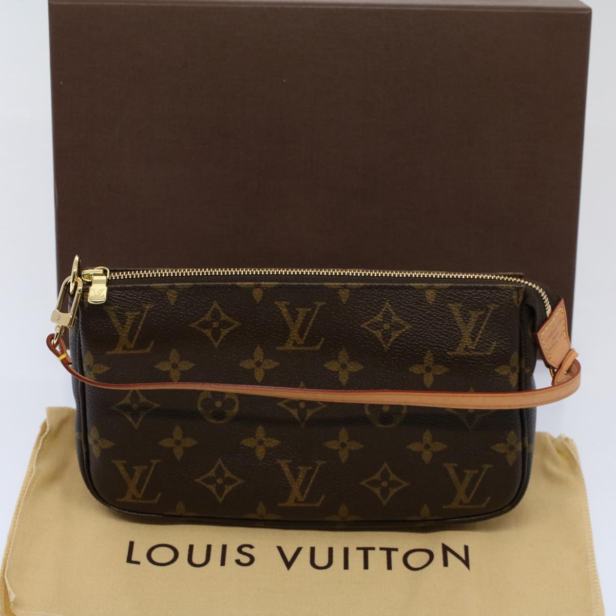 LOUIS VUITTON Monogram Pochette Accessoires Pouch M51980 LV 57042A
