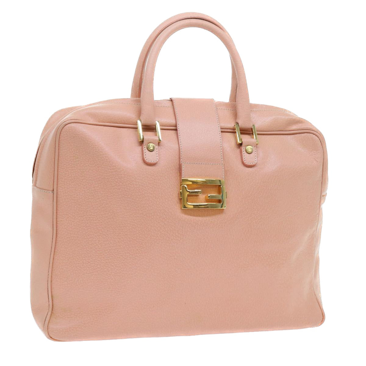 Luxury FendiMamma Baguette Hand Bag Leather Pink57058