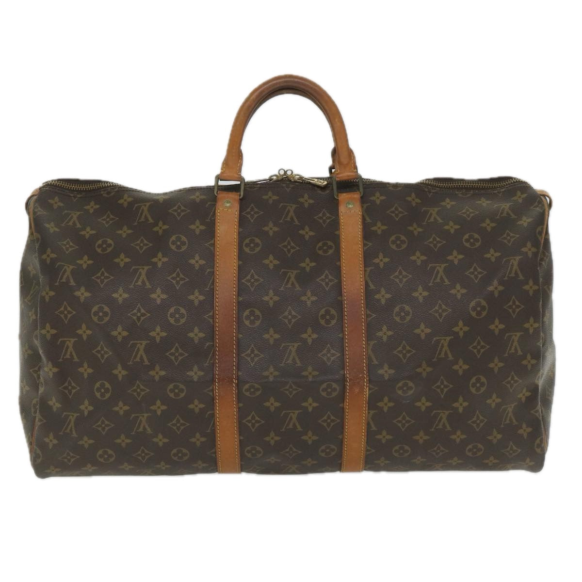 LOUIS VUITTON Monogram Keepall 55 Boston Bag M41424 LV 57106