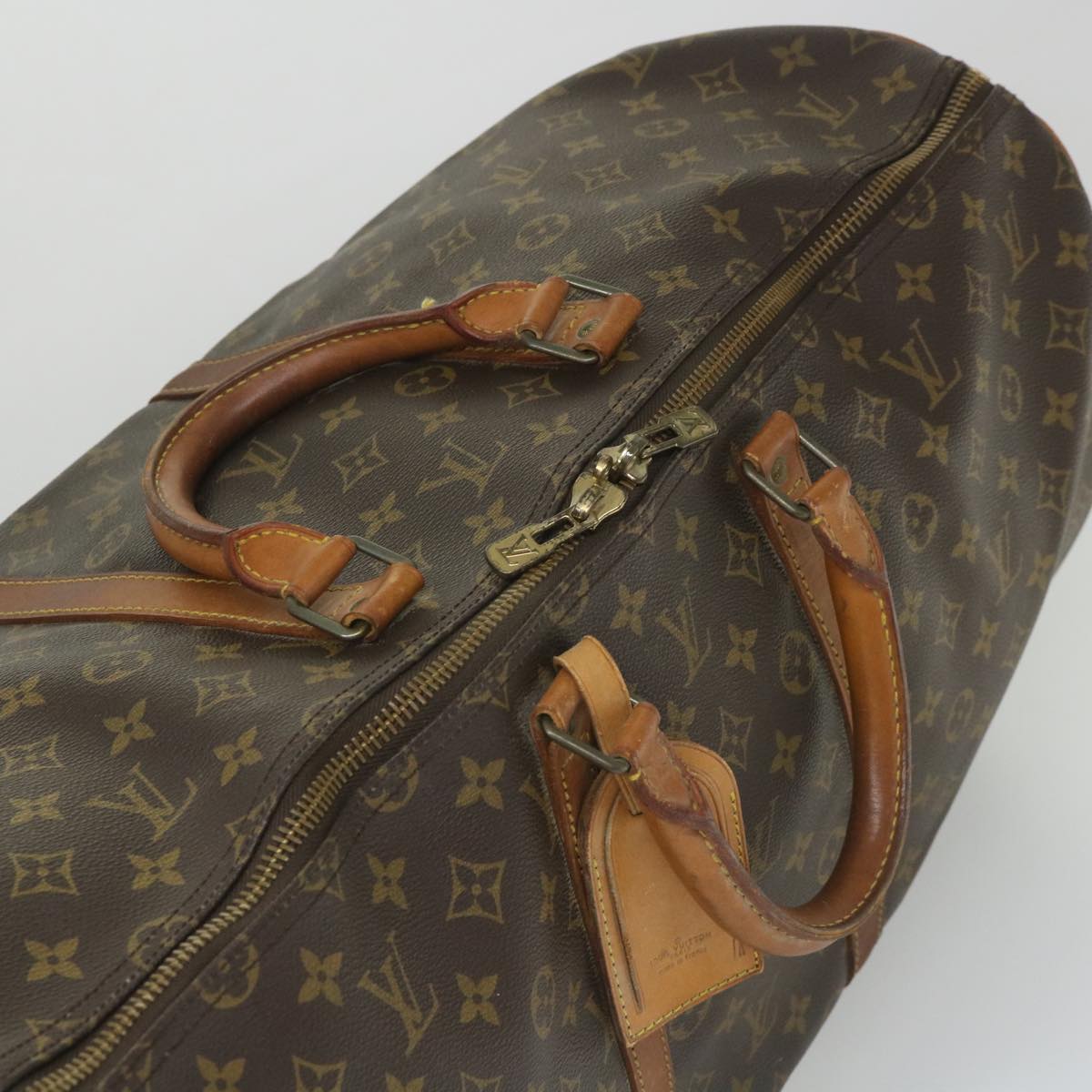 LOUIS VUITTON Monogram Keepall 55 Boston Bag M41424 LV 57106