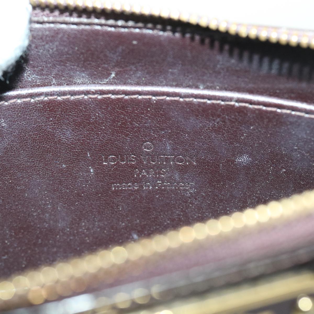 LOUIS VUITTON Vernis Trousse Cosmetic Cosmetic Pouch Amarante M93565 57131