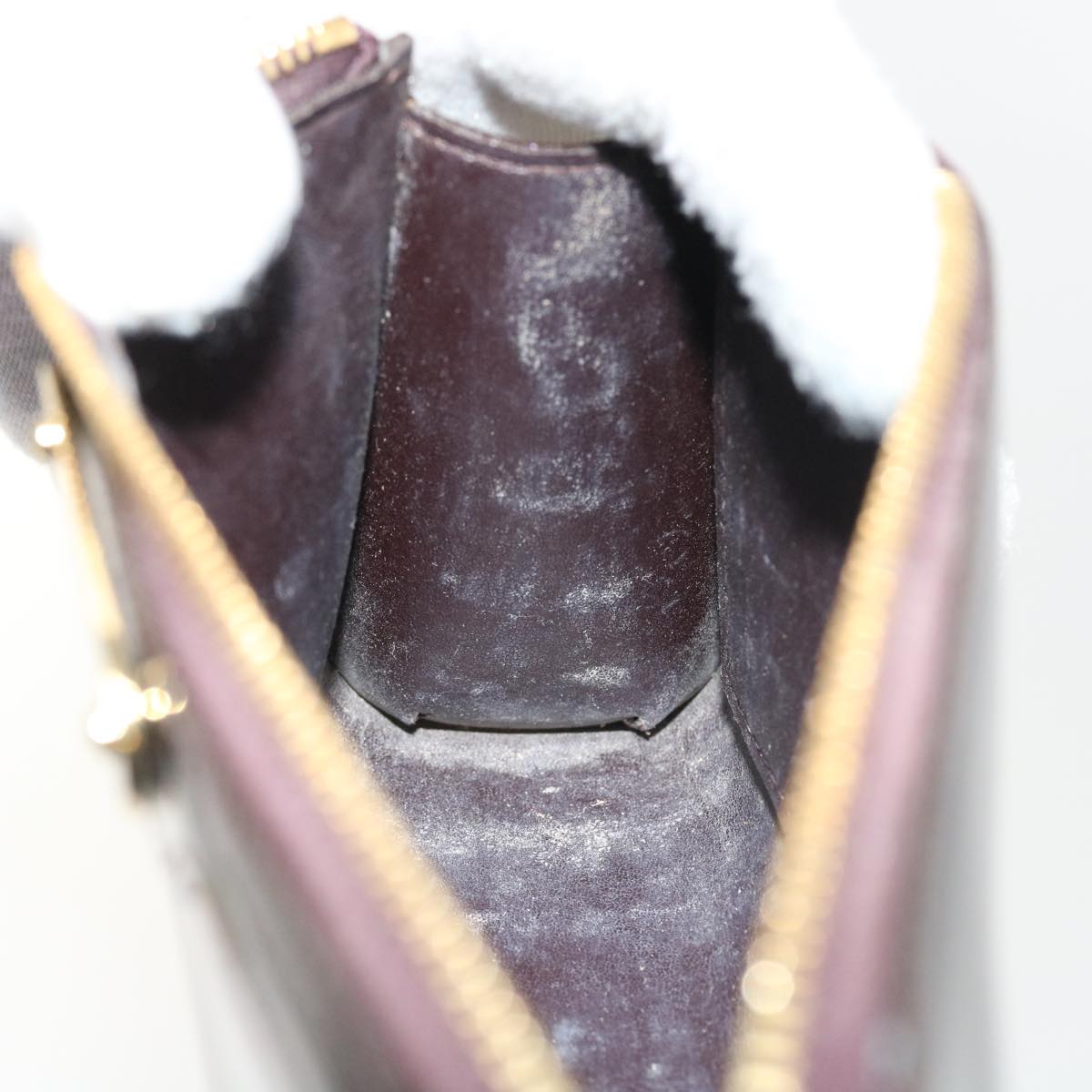 LOUIS VUITTON Vernis Trousse Cosmetic Cosmetic Pouch Amarante M93565 57131