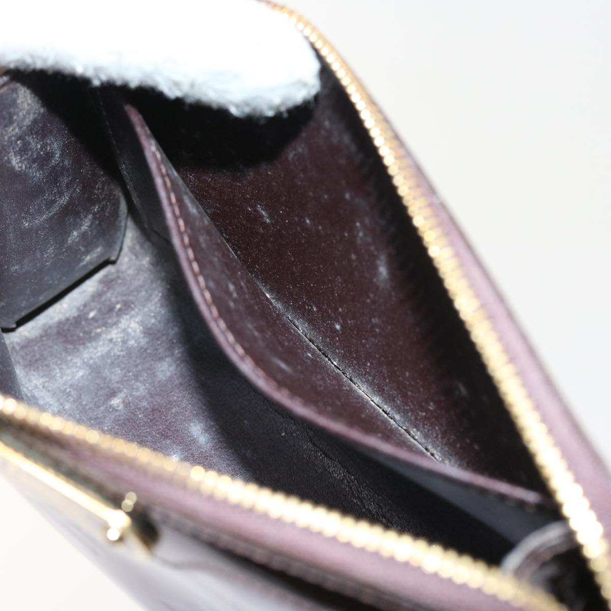 LOUIS VUITTON Vernis Trousse Cosmetic Cosmetic Pouch Amarante M93565 57131