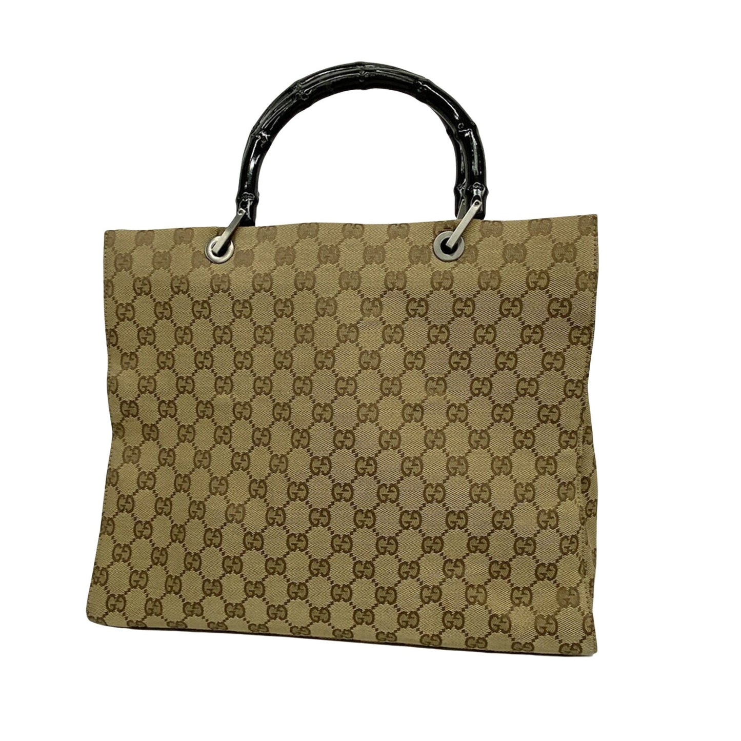 Gucci Bamboo  Canvas Tote Bag ()