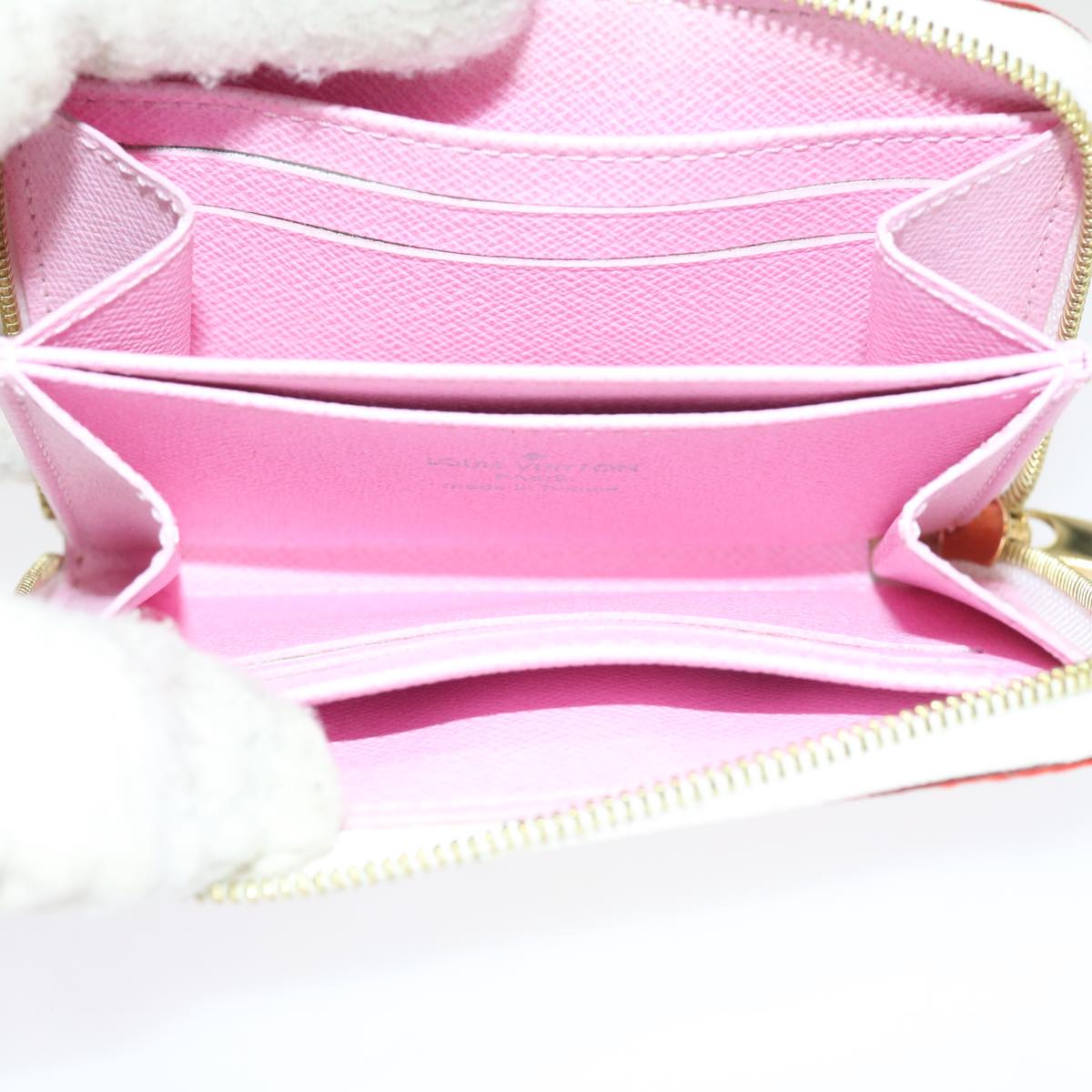 LOUIS VUITTON Monogram Multicolor Zippy Coin Purse White M66548 LV 57138
