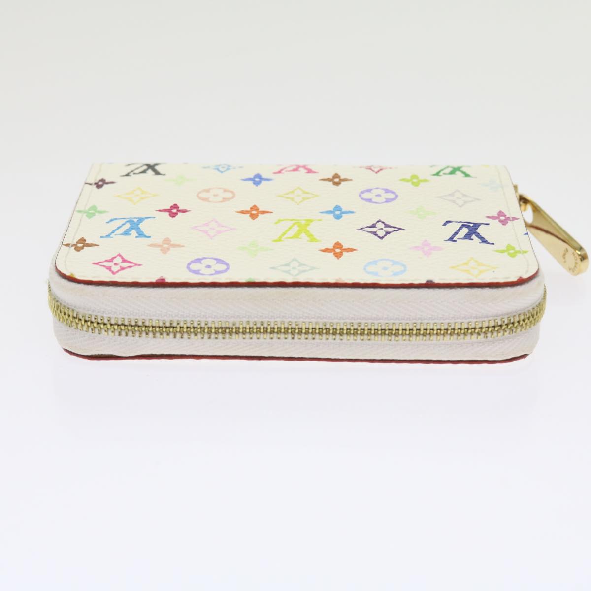 LOUIS VUITTON Monogram Multicolor Zippy Coin Purse White M66548 LV 57138