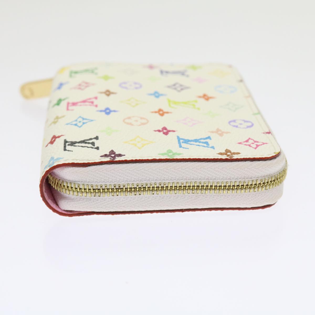LOUIS VUITTON Monogram Multicolor Zippy Coin Purse White M66548 LV 57138
