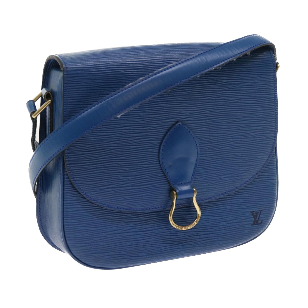 LOUIS VUITTON Epi Saint Cloud GM Shoulder Bag Blue M52195 LV 57143