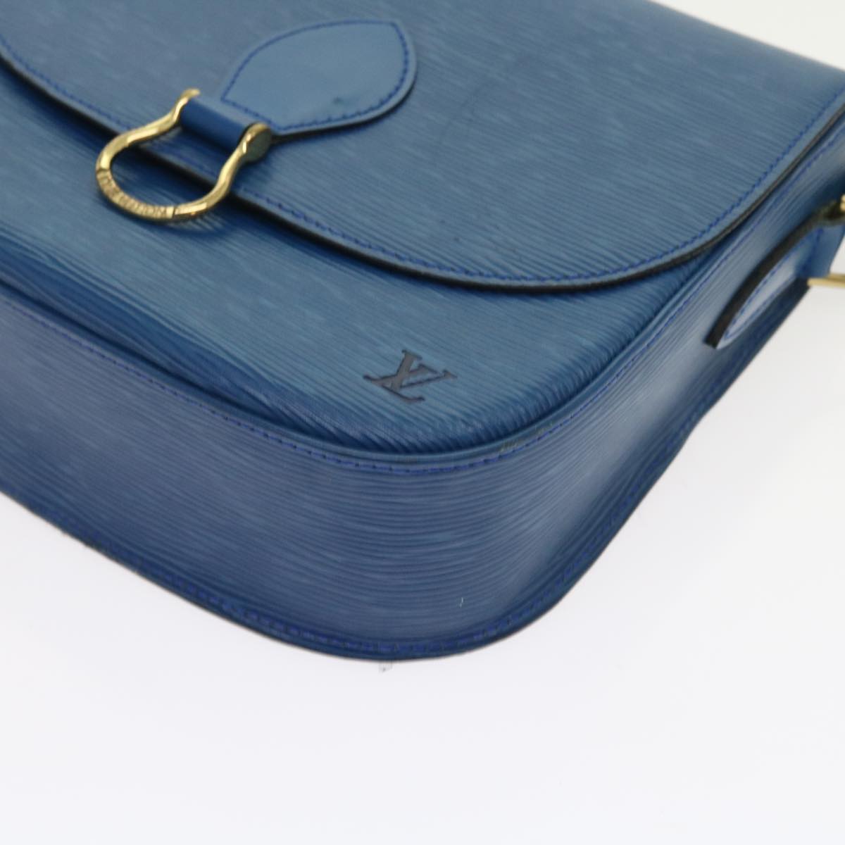 LOUIS VUITTON Epi Saint Cloud GM Shoulder Bag Blue M52195 LV 57143