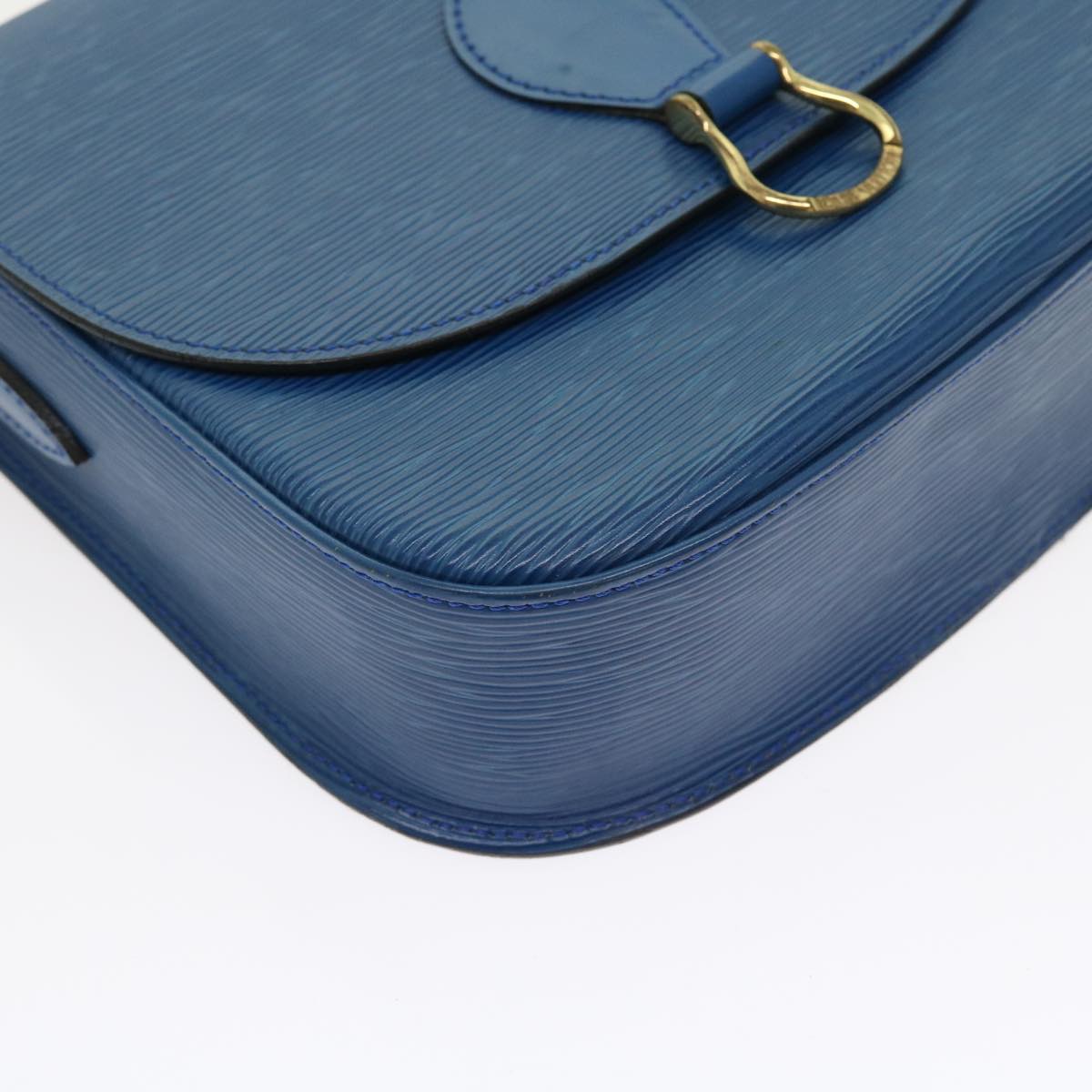 LOUIS VUITTON Epi Saint Cloud GM Shoulder Bag Blue M52195 LV 57143
