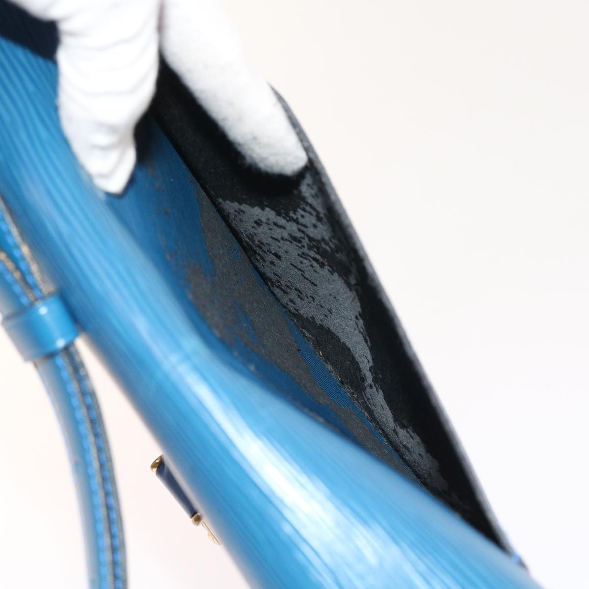 LOUIS VUITTON Epi Saint Cloud GM Shoulder Bag Blue M52195 LV 57143
