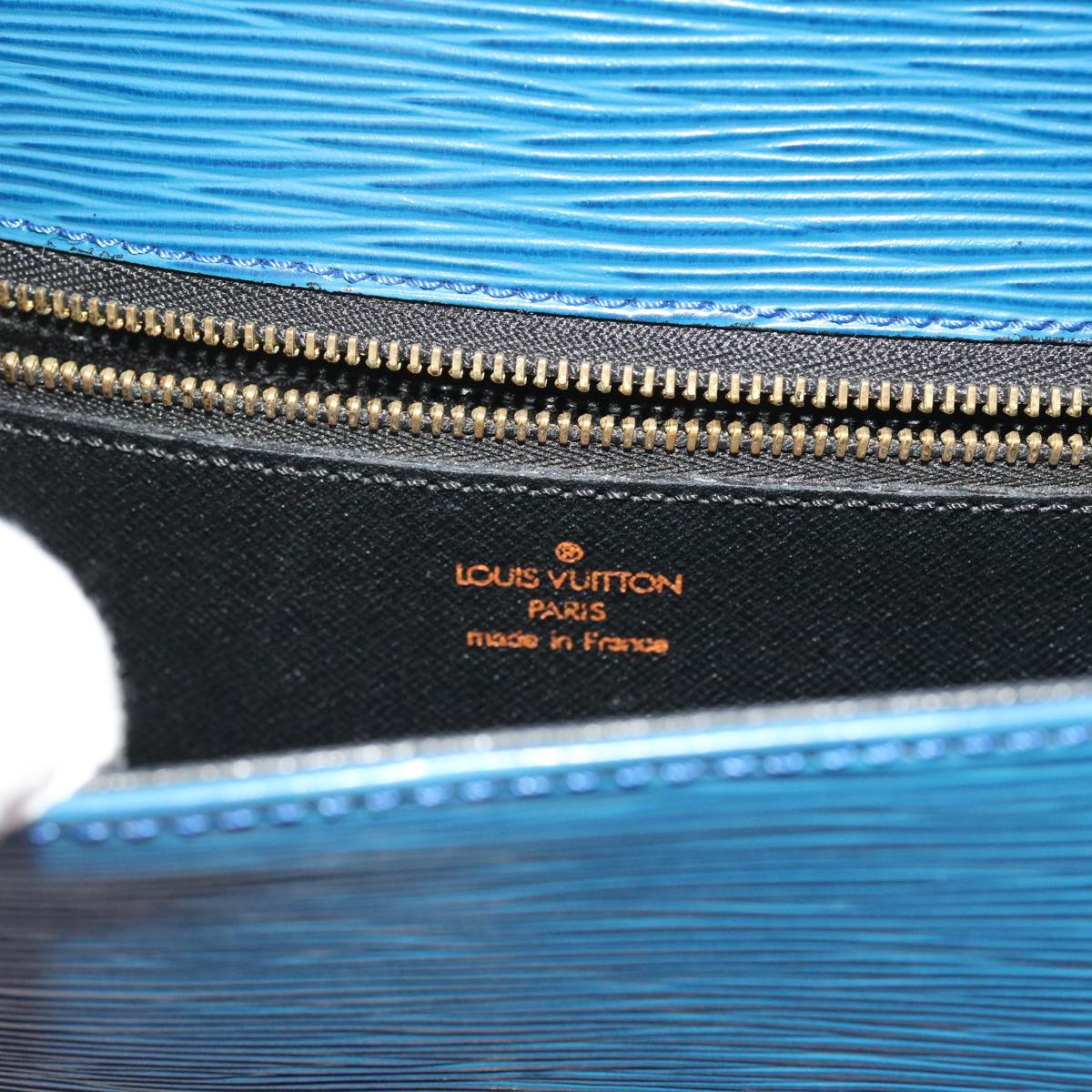 LOUIS VUITTON Epi Saint Cloud GM Shoulder Bag Blue M52195 LV 57143
