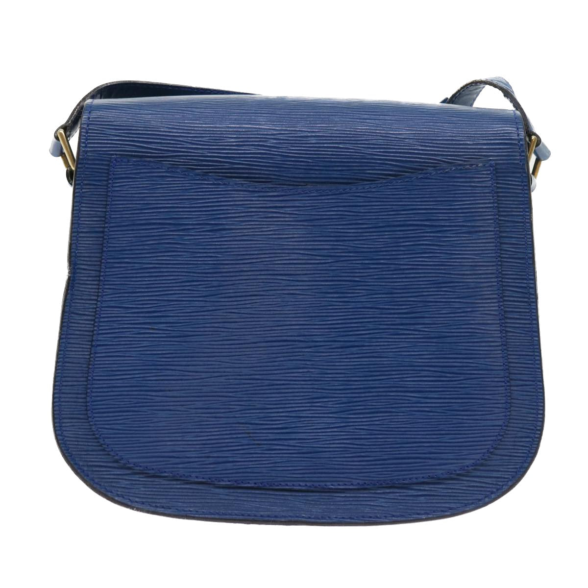LOUIS VUITTON Epi Saint Cloud GM Shoulder Bag Blue M52195 LV 57143