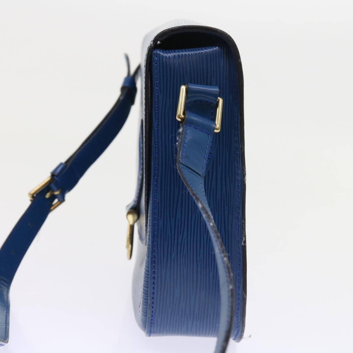 LOUIS VUITTON Epi Saint Cloud GM Shoulder Bag Blue M52195 LV 57143
