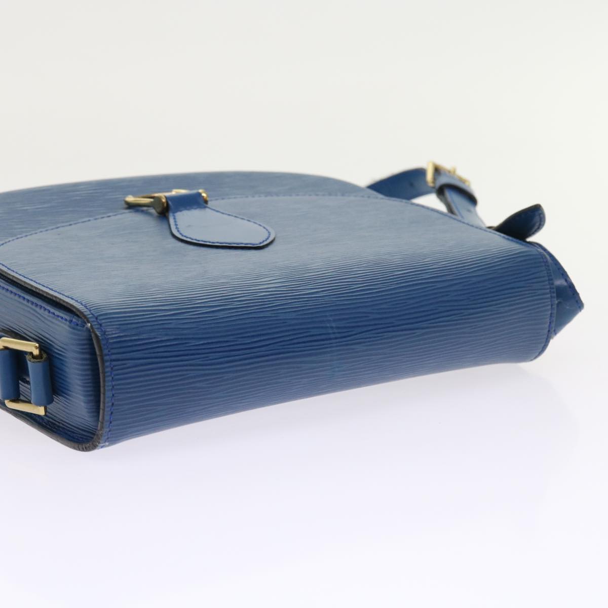 LOUIS VUITTON Epi Saint Cloud GM Shoulder Bag Blue M52195 LV 57143