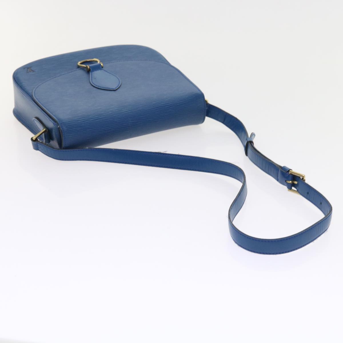 LOUIS VUITTON Epi Saint Cloud GM Shoulder Bag Blue M52195 LV 57143