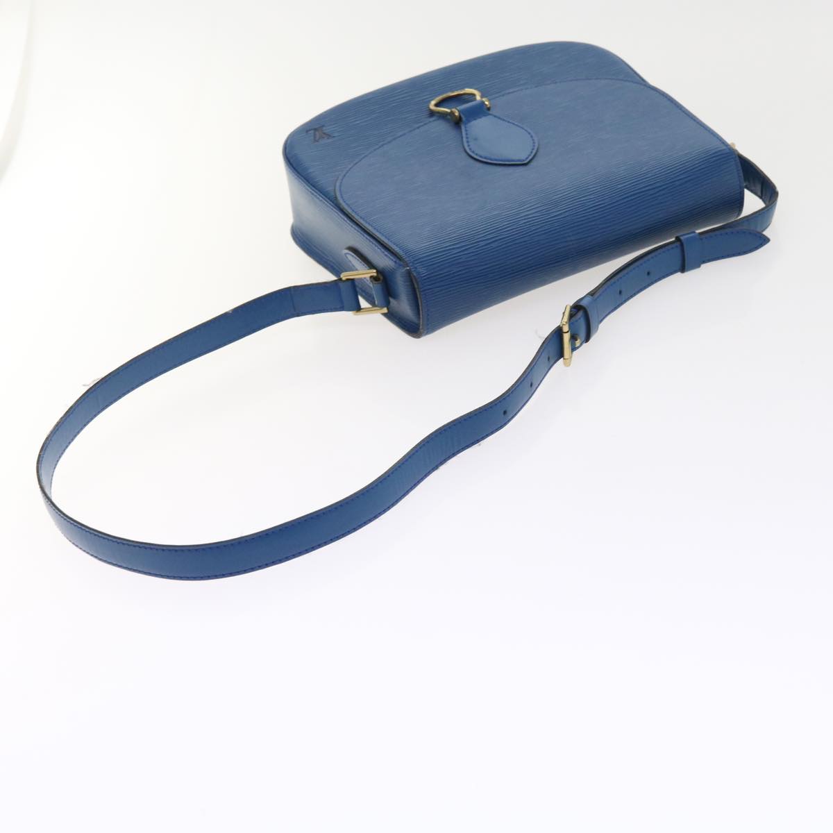 LOUIS VUITTON Epi Saint Cloud GM Shoulder Bag Blue M52195 LV 57143