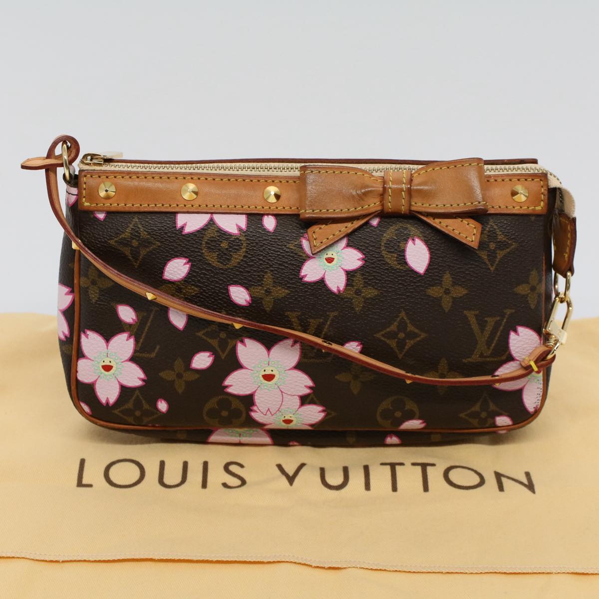 LOUIS VUITTON Monogram Cherry Blossom Pochette Accessoires M92006 57151