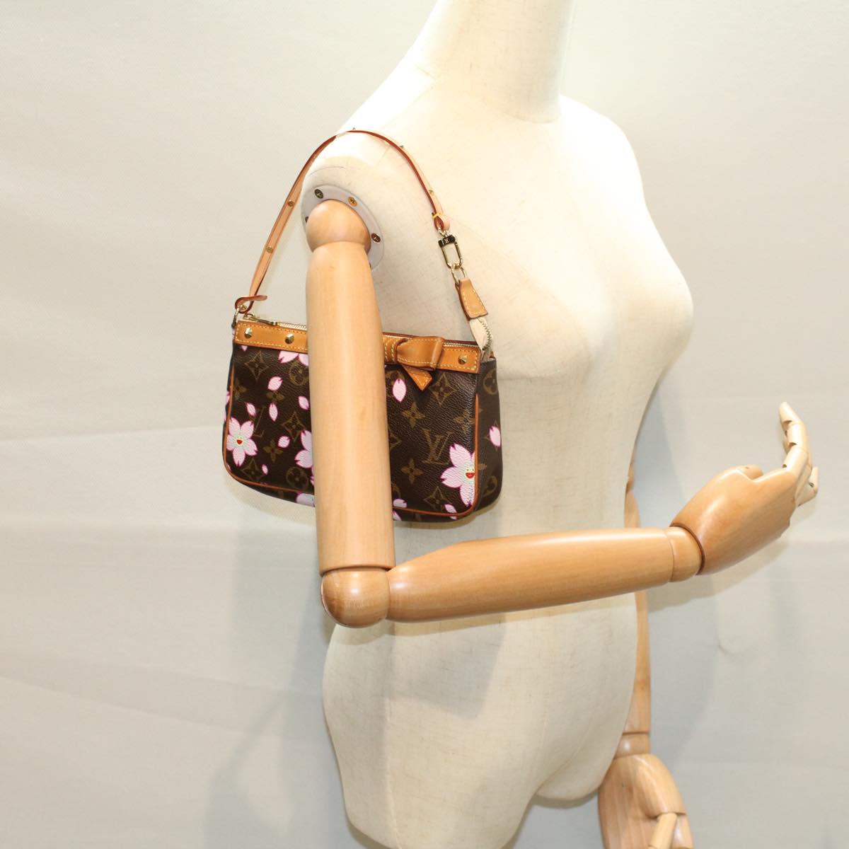 LOUIS VUITTON Monogram Cherry Blossom Pochette Accessoires M92006 57151