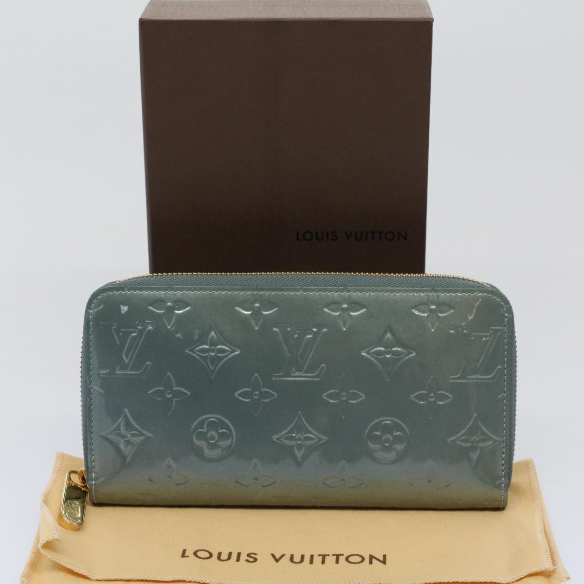 LOUIS VUITTON Monogram Vernis Zippy Wallet Long Wallet Jivre M91565 57160A