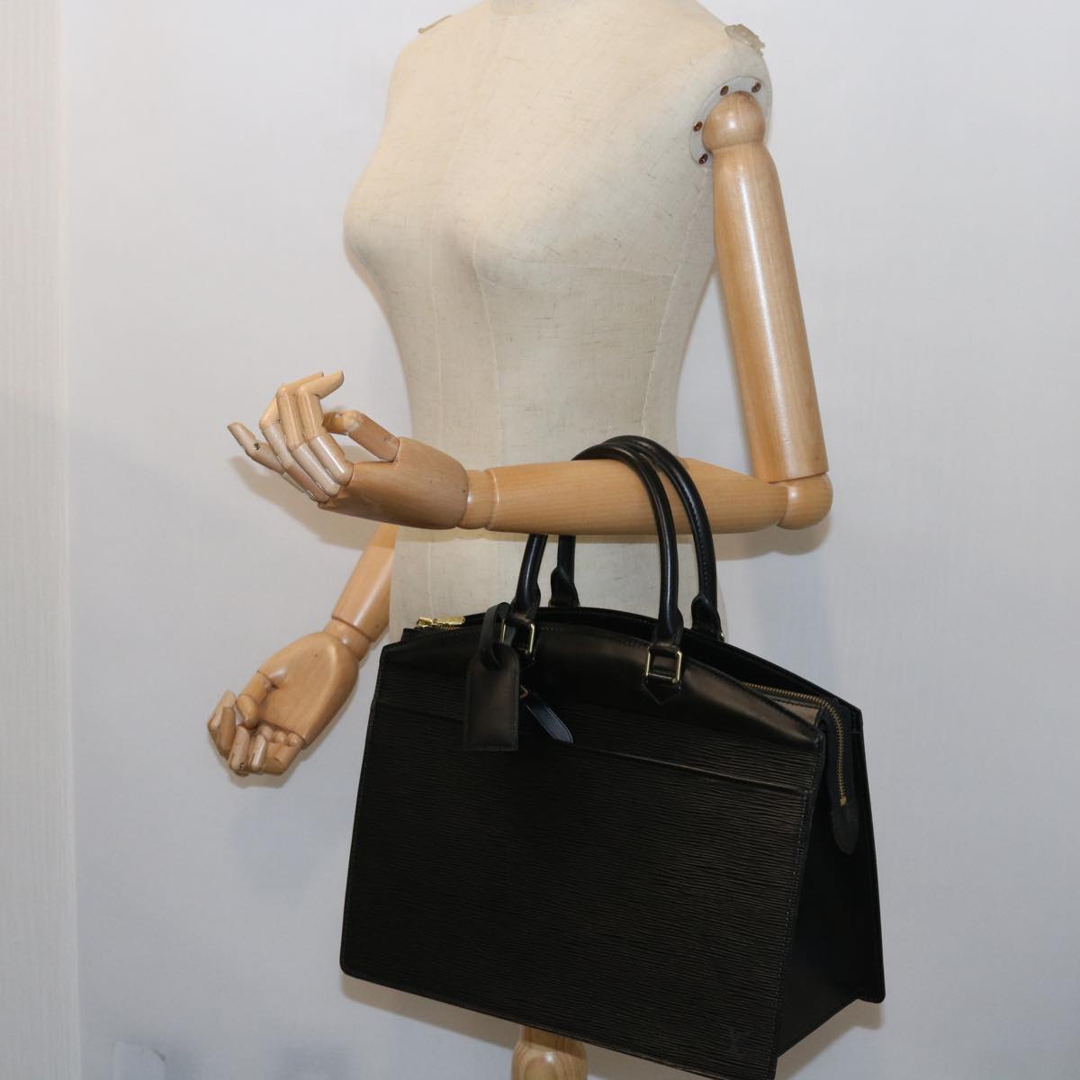 LOUIS VUITTON Epi Riviera Hand Bag Noir Black M48182 LV 57161
