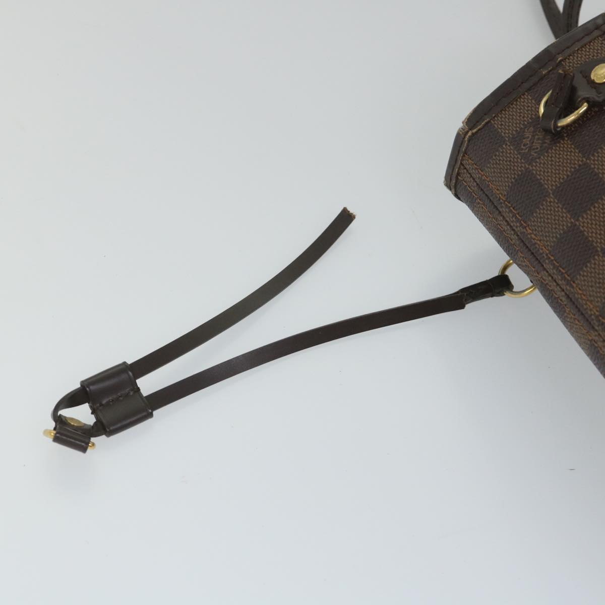LOUIS VUITTON Damier Ebene Neverfull PM Tote Bag N51109 LV 57172