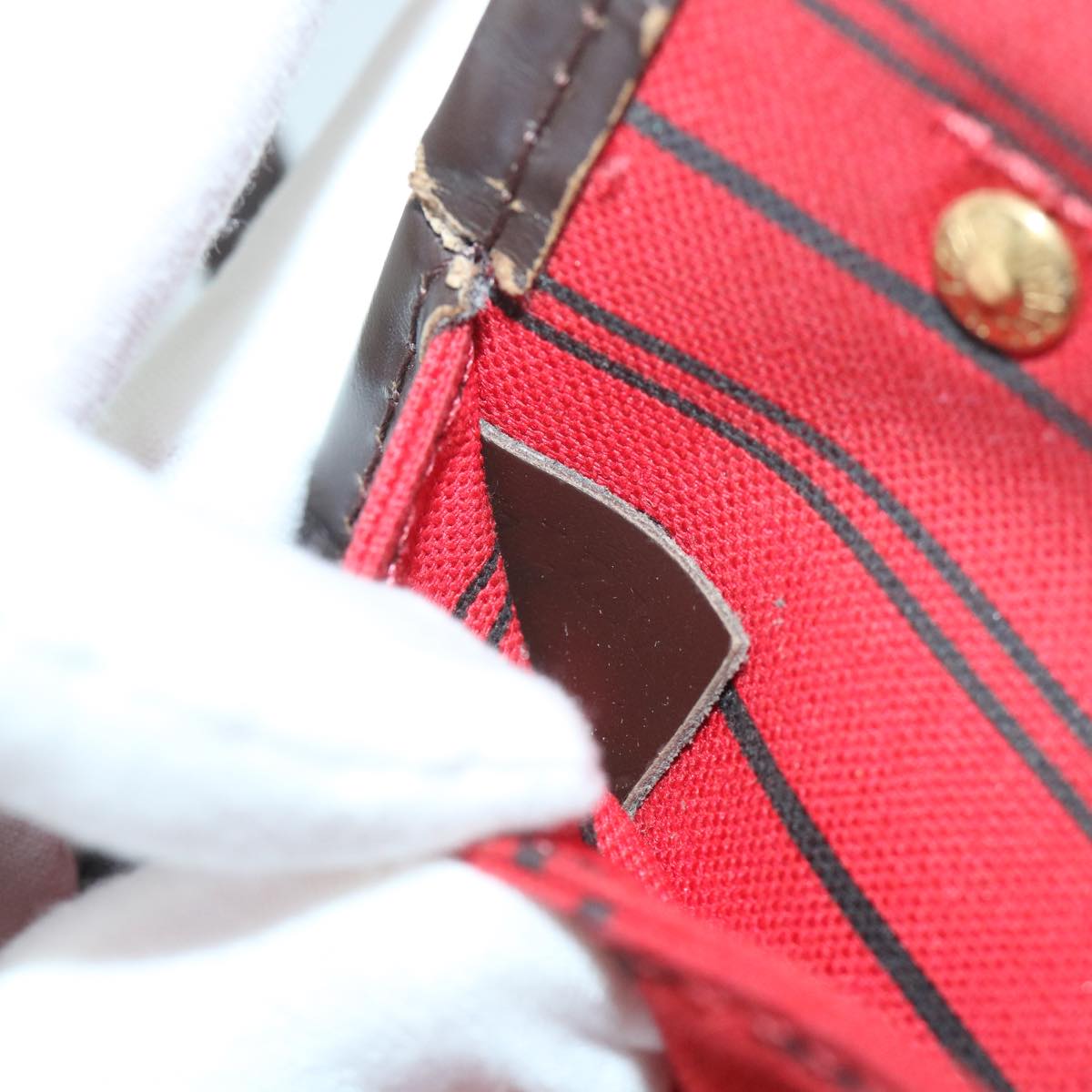 LOUIS VUITTON Damier Ebene Neverfull PM Tote Bag N51109 LV 57172