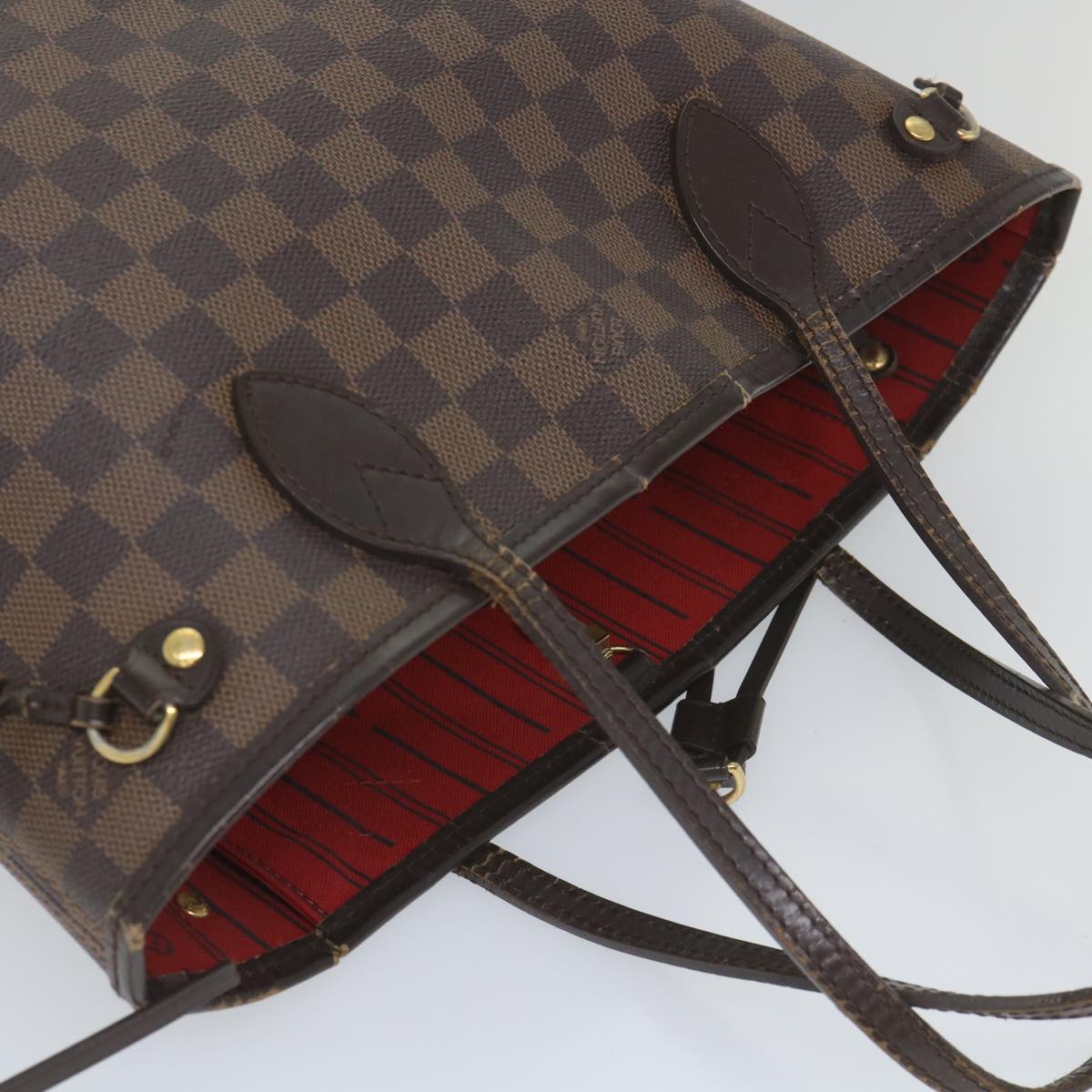LOUIS VUITTON Damier Ebene Neverfull PM Tote Bag N51109 LV 57172