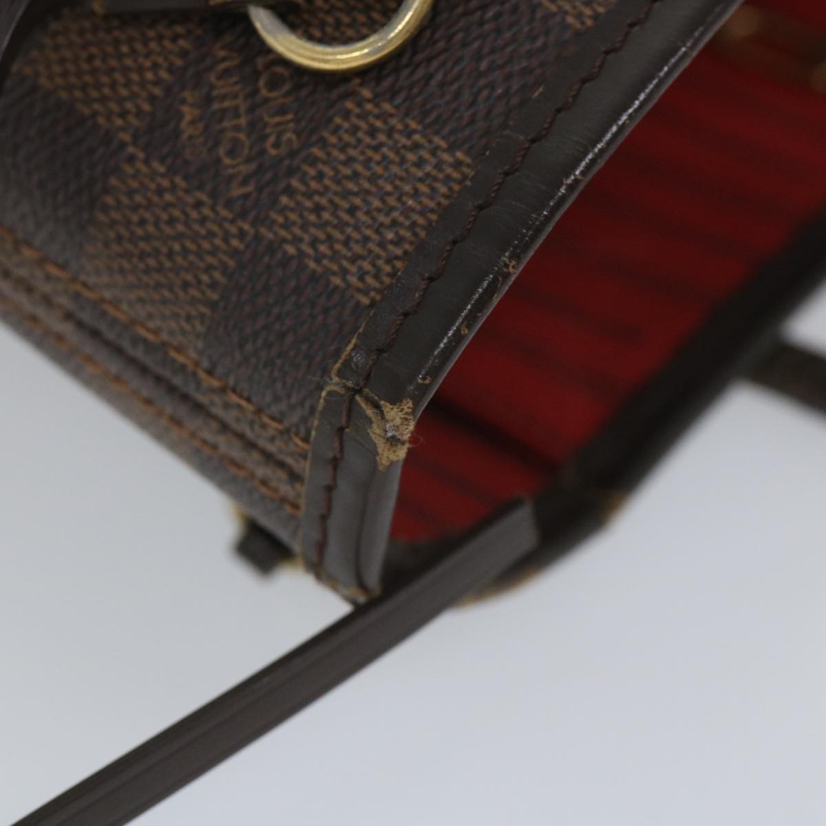 LOUIS VUITTON Damier Ebene Neverfull PM Tote Bag N51109 LV 57172