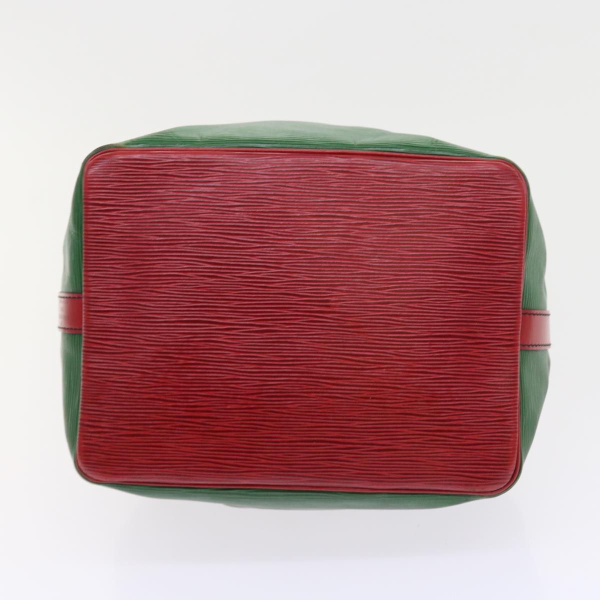LOUIS VUITTON Epi Petit Noe Shoulder Bag Bicolor Green Red M44147 LV 57173