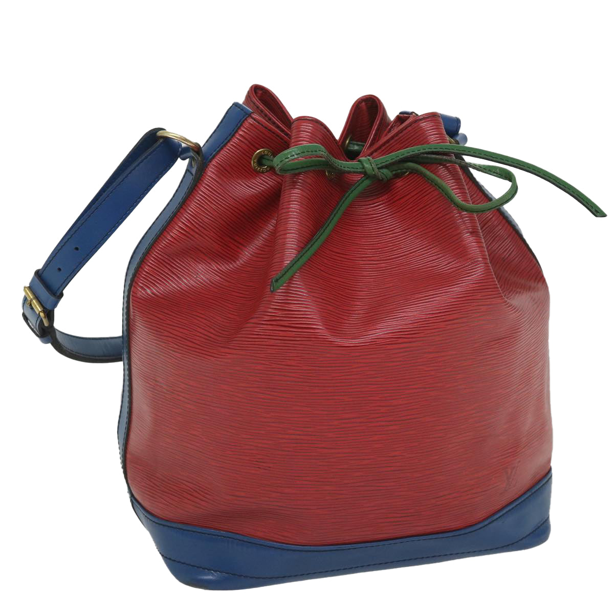 LOUIS VUITTON Epi Trico Color Noe Shoulder Bag Red Blue Green M44084 57174