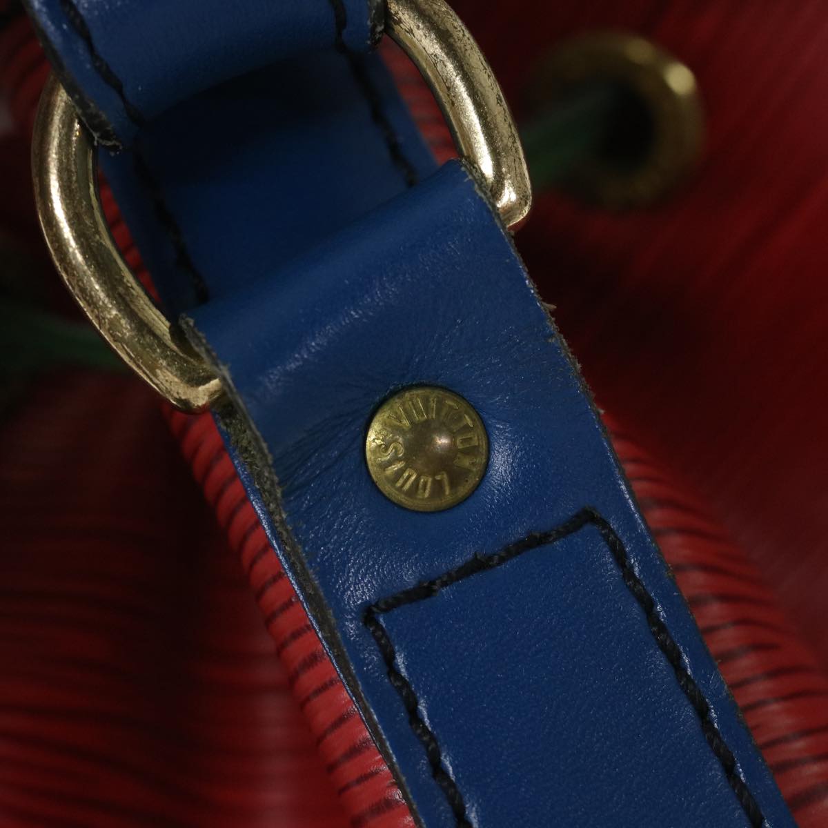 LOUIS VUITTON Epi Trico Color Noe Shoulder Bag Red Blue Green M44084 57174
