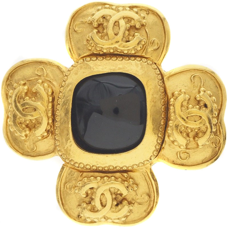 Chanel Gold Plated Coco Mark Brooch 96A