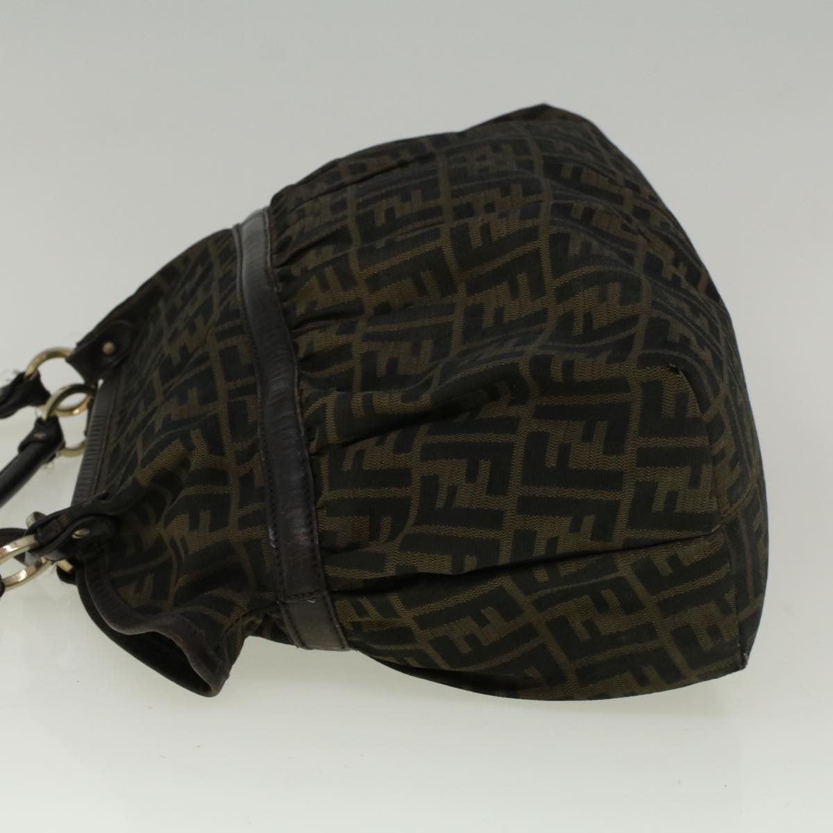Luxury FendiZucca Canvas Mamma Baguette Shoulder Bag Brown57295