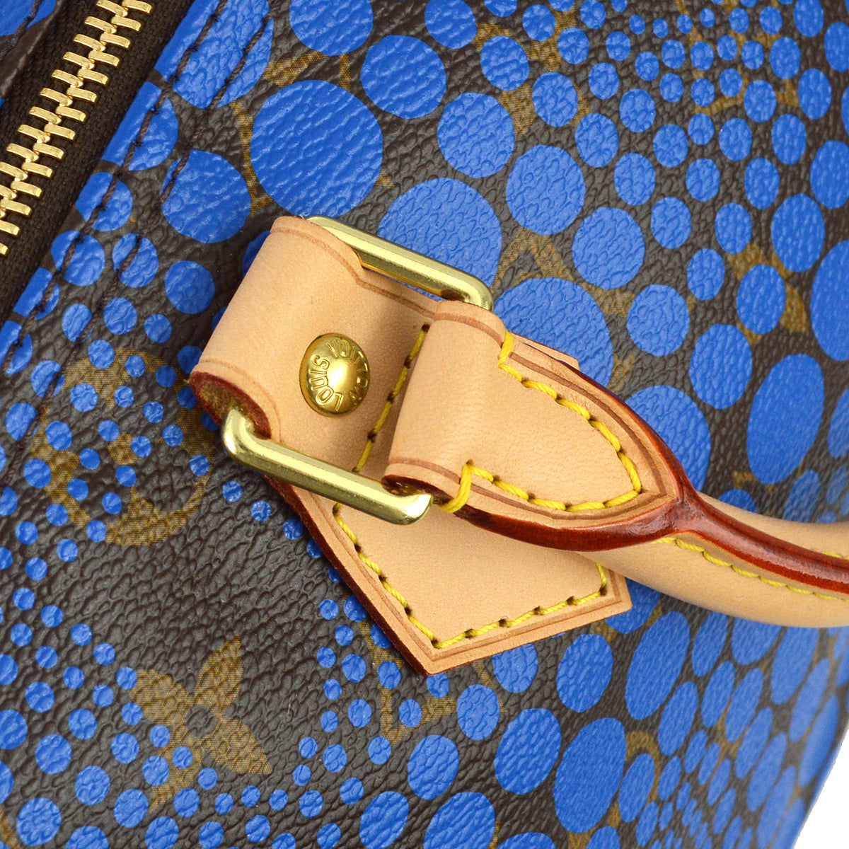 Louis Vuitton 2012 Blue Pumpkin Dot Speedy 30 M40691