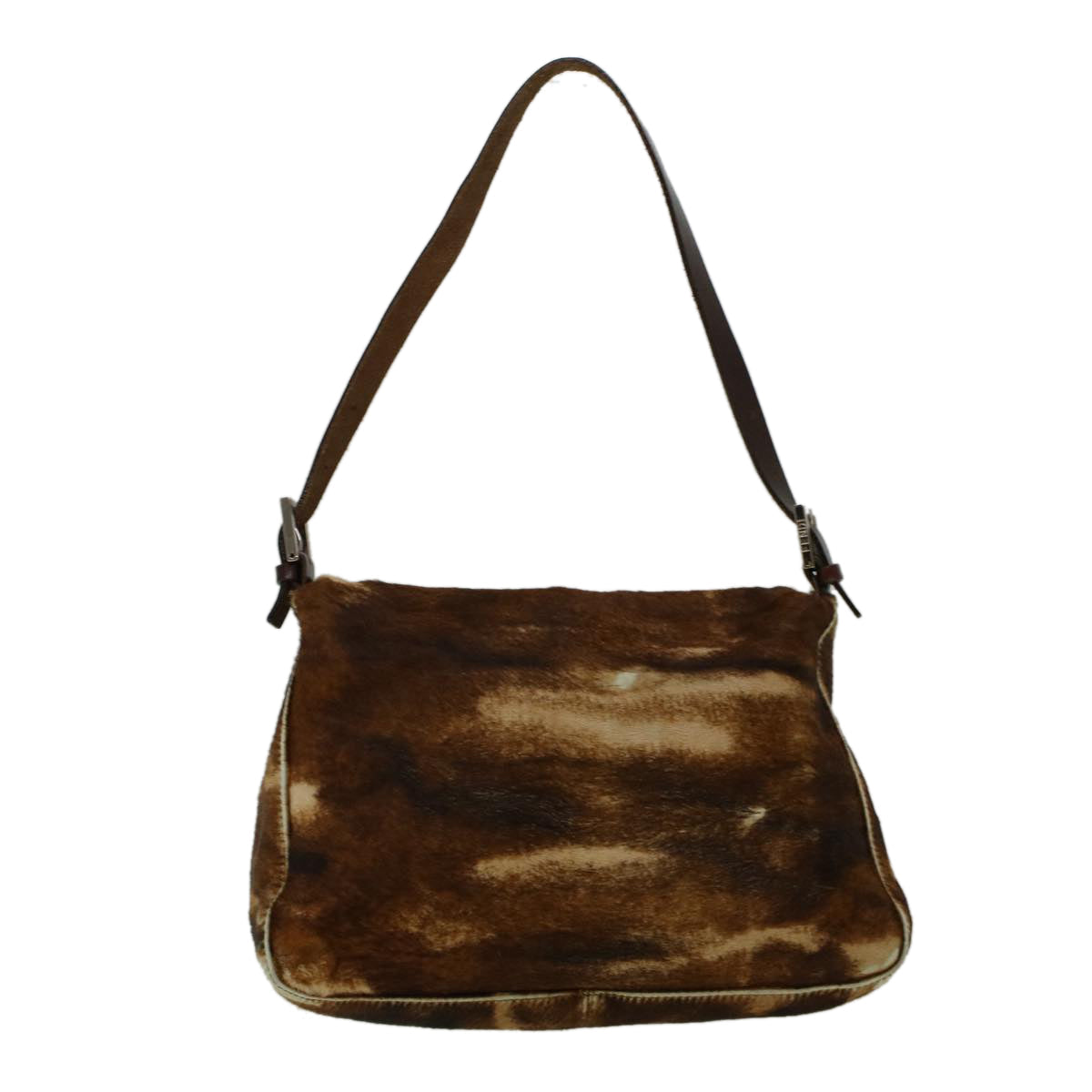 Luxury FendiMamma Baguette Shoulder Bag Harako leather Brown57340