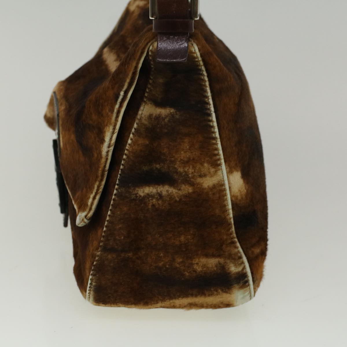 Luxury FendiMamma Baguette Shoulder Bag Harako leather Brown57340