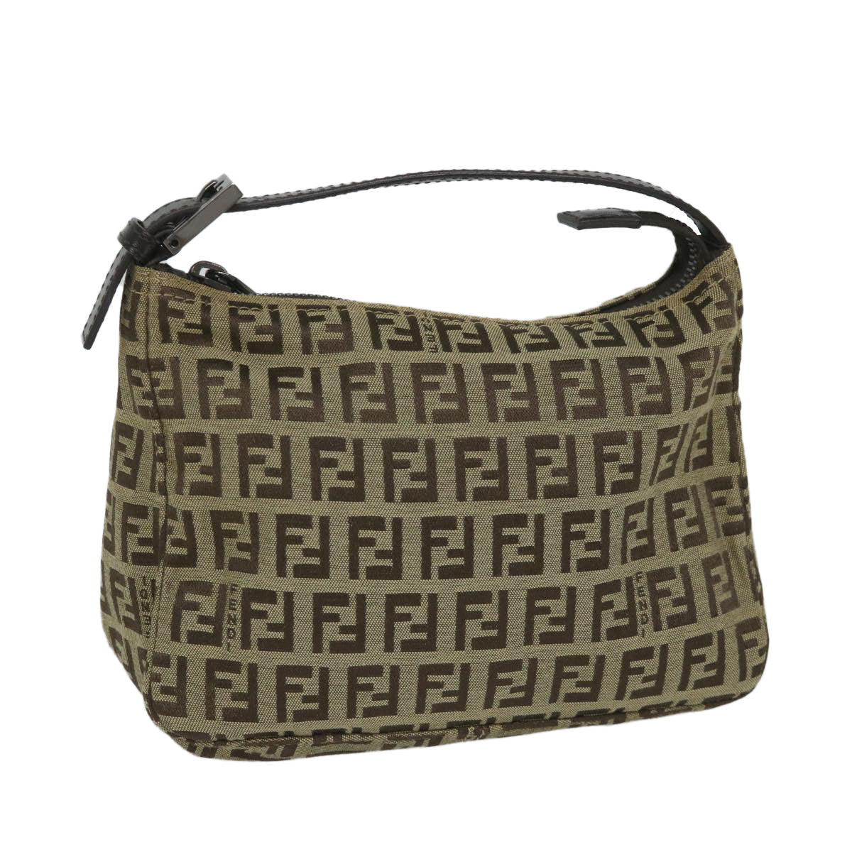 Luxury FendiZucchino Canvas Hand Bag Beige57356