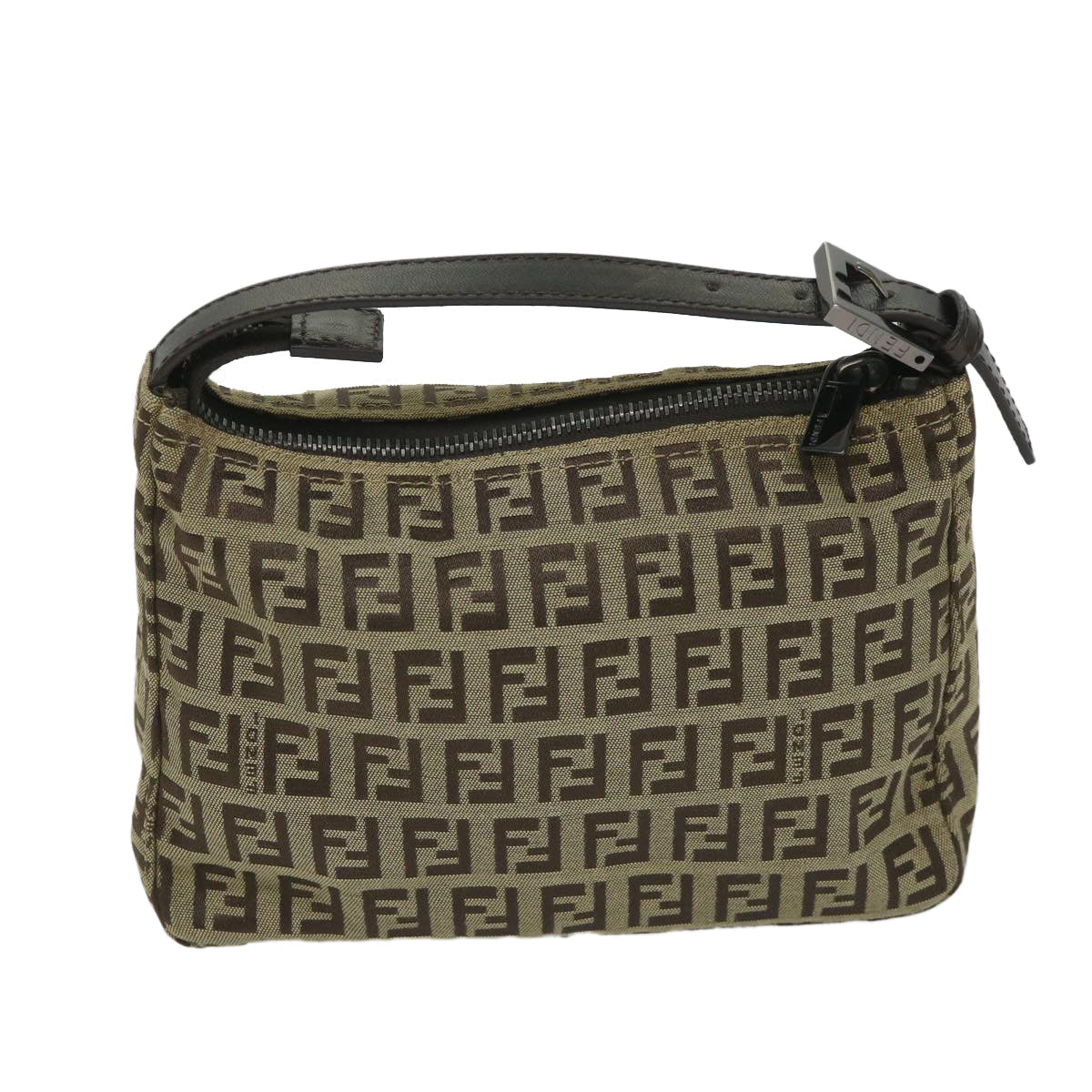 Luxury FendiZucchino Canvas Hand Bag Beige57356