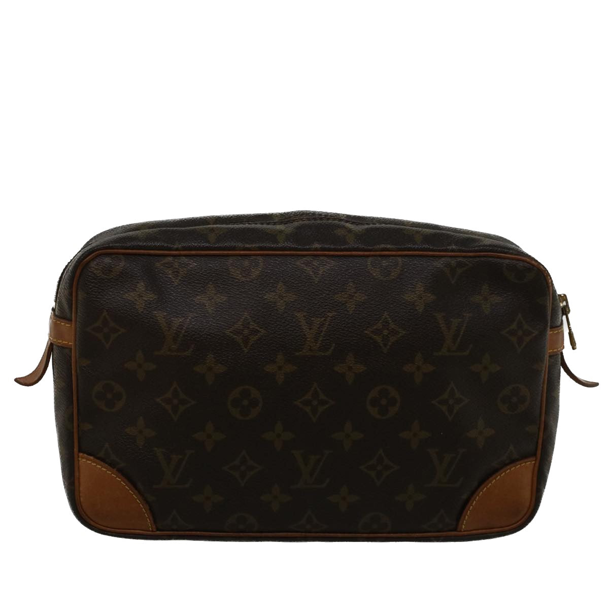LOUIS VUITTON Monogram Compiegne 28 Clutch Bag M51845 LV 57417