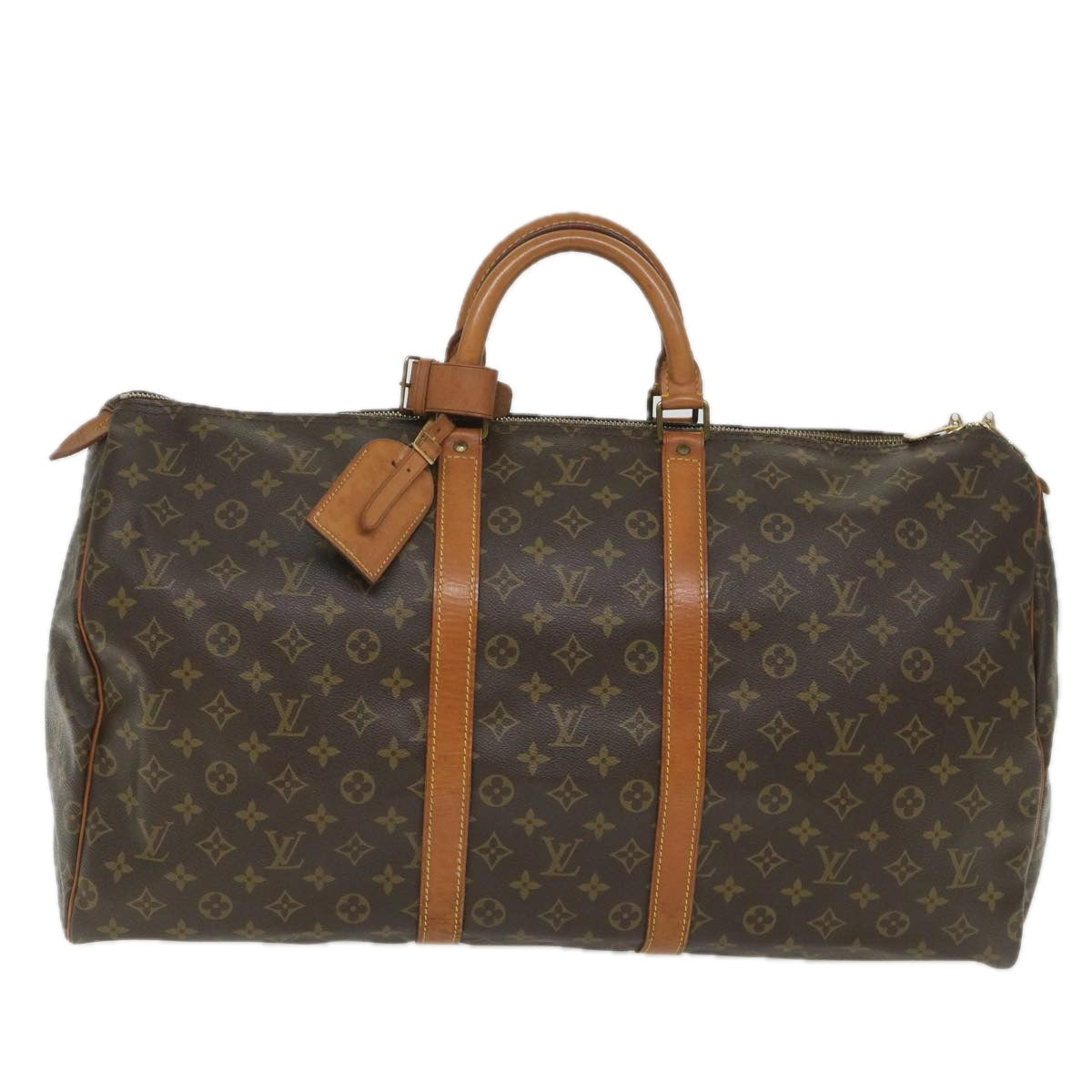 LOUIS VUITTON Monogram Keepall 55 Boston Bag M41424 LV 57427